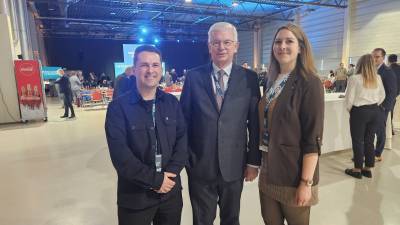 EU-Kandidat Ben Herdin Lüttges, Ministerpräsident a.D. Roland Koch, EU-Kandidatin Catharina Schneider